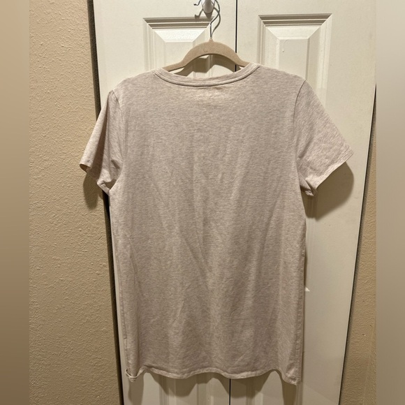 Soft Surroundings Pima Cotton Crewneck T-Shirt Bundle(2) Navy/Cream, size M - Picture 3 of 9